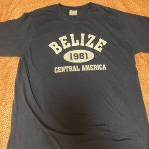 Navy Belize Graphic T-Shirt